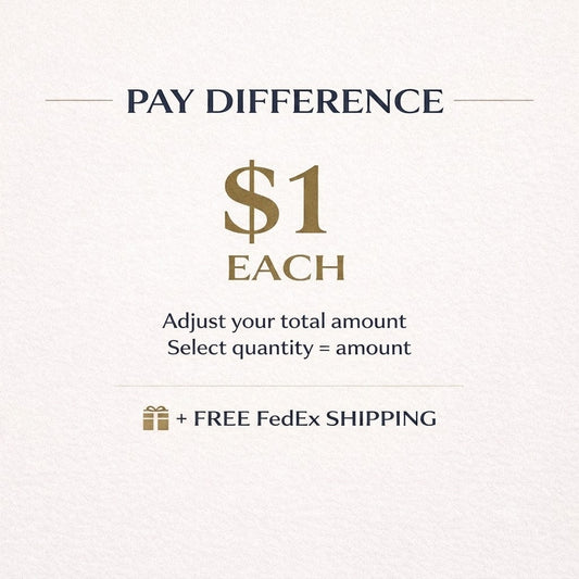 Custom Order Pay Difference